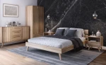 Łóżko drewniane bukowe 180x200 Beskid 02 buk naturalny