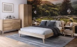 Łóżko drewniane bukowe 140x200 Beskid 03 buk naturalny