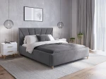 Łóżko tapicerowane Skandynawskie 140x200 Scandi line 3 Velvet Grafitowy