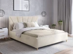 Łóżko tapicerowane Skandynawskie 180x200 Scandi line 3 Velvet Beżowy