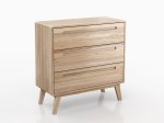Komoda drewniana bukowa Beskid 3S szer. 90 cm buk naturalny
