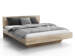 Łóżko lewitujące 140x200 dąb sonoma DM2 z płyty meblowej