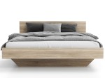Łóżko lewitujące 120x200 dąb sonoma DM2 z płyty meblowej