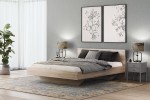 Łóżko lewitujące 120x200 dąb sonoma DM2 z płyty meblowej