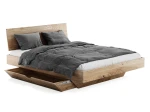 Szuflada pod łóżko dębowe lewitujące 140x200