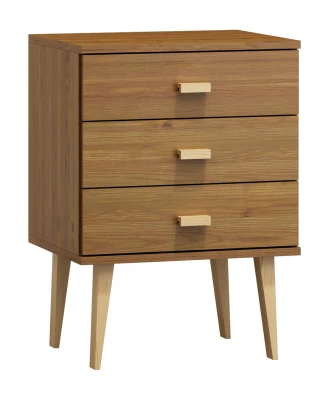 Outlet - Komoda sosnowa drewniana Venuci nr1 59 cm 3sDĄB
