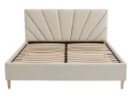 Łóżko tapicerowane Skandynawskie 120x200 Scandi line 3 Velvet Beżowy