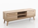 Szafka RTV drewniana bukowa Beskid szer. 180 cm buk naturalny