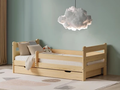 Łóżko dziecięce 160x80 z szufladą Kacperek sosna