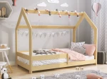 Łóżko Domek dziecięce 160x80 dla dzieci sosna D5