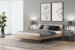 Łóżko lewitujące 180x200 dąb sonoma DM2 z płyty meblowej 