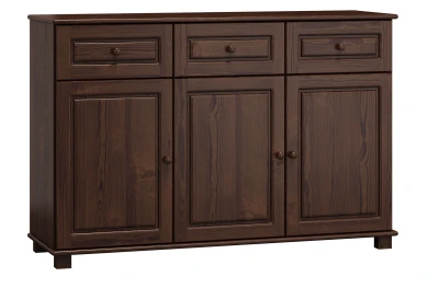 OUTLET - Komoda drewniana sosnowa 153 orzech 