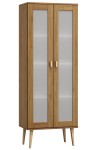Witryna drewniana Venuci 89 cm dąb