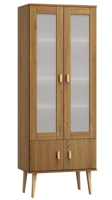 Witryna drewniana Venuci drzwiczki 89 cm dąb