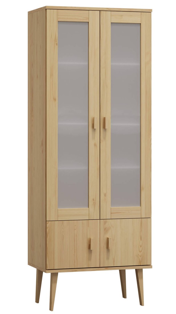 Witryna drewniana Venuci drzwiczki 89 cm sosna