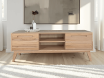 Szafka RTV drewniana bukowa Beskid szer. 180 cm buk naturalny