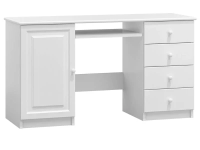 OUTLET - Biurko drewniane CONRADO głębokość 48cm białe 