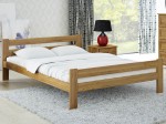 OUTLET - Łóżko drewniane Manta 135x200 eko dąb 