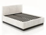 Łóżko tapicerowane lewitujące z pojemnikiem 160x200 TOP line 8 Velvet Beżowy