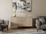 Komoda drewniana bukowa Lamelo 3S2D buk naturalny