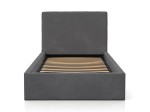 Łóżko dziecięce tapicerowane z pojemnikiem 90x200 ze stelażem grafit Velvet Kids Line 4