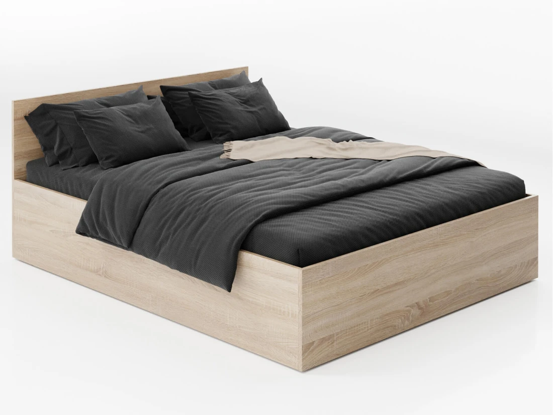 Łóżko DM1 z pojemnikiem 160x200 Dąb Sonoma