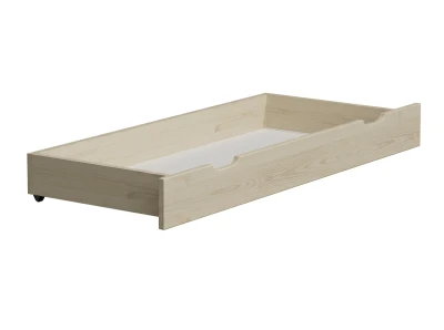 Outlet - Szuflada pod łóżko sosnowa 150cm sosna bielona