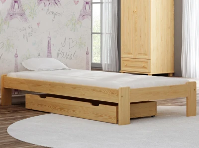 Outlet - Łóżko drewniane Ada 80x200 sosna