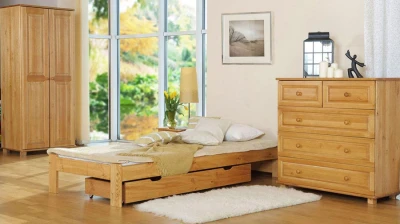 Outlet - Łóżko drewniane Ada 80x200 olcha 