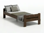 Outlet - Łóżko sosnowe Milena 90x200 orzech