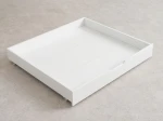 Łóżko piętrowe 3 osobowe drewniane 90x200 z szufladami P3S białe