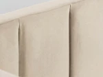 Tapczan dwuosobowy rozkładany 90x200 wysuwany ze stelażami Bluvel 22 Beż Dan