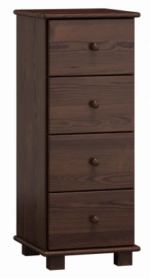 OUTLET - Komoda drewniana sosnowa nr33 g42 szuflady orzech 