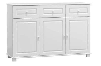 OUTLET - Komoda drewniana sosnowa 153 biała 