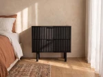 Szafka nocna 2S 60x39 cm Riff Czarna