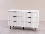 Komoda z szufladami 6S 118x39 cm Riff Biała