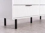 Komoda z szufladami 6S 118x39 cm Riff Biała