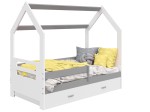 Outlet - Łóżko Domek dziecięce 160x80 dla dzieci biały D3B