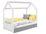 Outlet - Łóżko Domek dziecięce 160x80 dla dzieci biały D3B