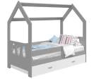 OUTLET - Łóżko Domek dziecięce 160x80 dla dzieci szary D3A