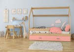 Łóżko Domek dziecięce 160x80 dla dzieci sosna D3