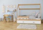 Łóżko Domek dziecięce 160x80 dla dzieci sosna D3