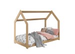 Outlet - Łóżko Domek dziecięce 160x80 dla dzieci sosna D2