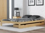 Łóżko drewniane Irys 140x200 EKO z materacem piankowym Megana