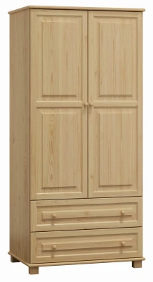 Szafa drewniana 2D nr4 wieszak/półki S80 sosna