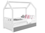 Outlet - Łóżko Domek dziecięce 160x80 dla dzieci biały D3C