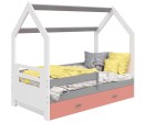 Outlet - Łóżko Domek dziecięce 160x80 dla dzieci biały D3B