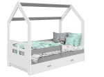 Outlet - Łóżko Domek dziecięce 160x80 dla dzieci biały D3D