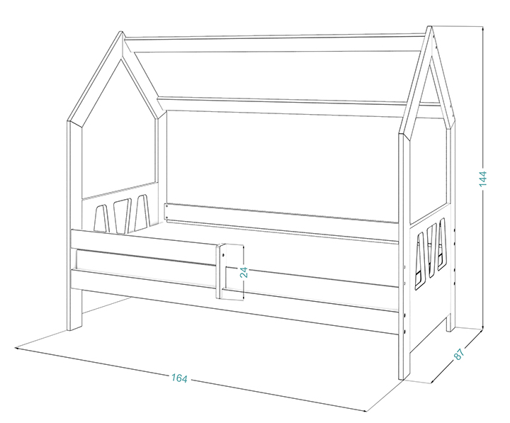 Domek D3A 160x80