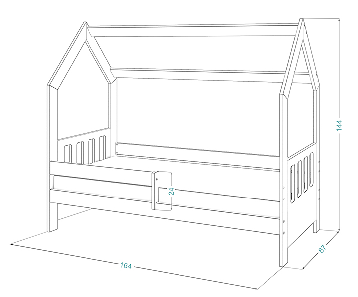 Domek D3C 160x80